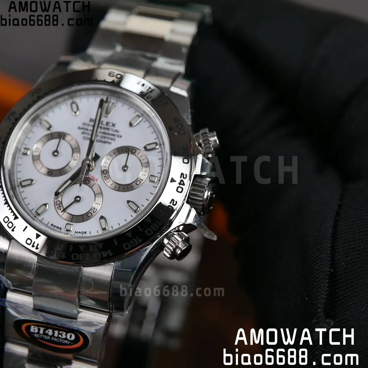 Rolex Daytona 116520 BTF 1:1 Best Edition 904L Steel White Dial on SS Bracelet DD4130 67 6e33ced38a8c3b5 AMO Watch