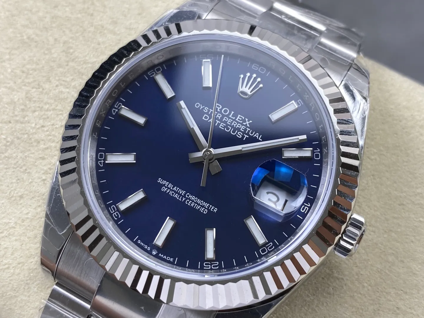 Rolex DateJust 41 126334 WKD 1:1 Best Edition Blue Dial on Oyster Bracelet JH3235 (Free Sprung) 34 6fbb04f8adcba17 AMO Watch