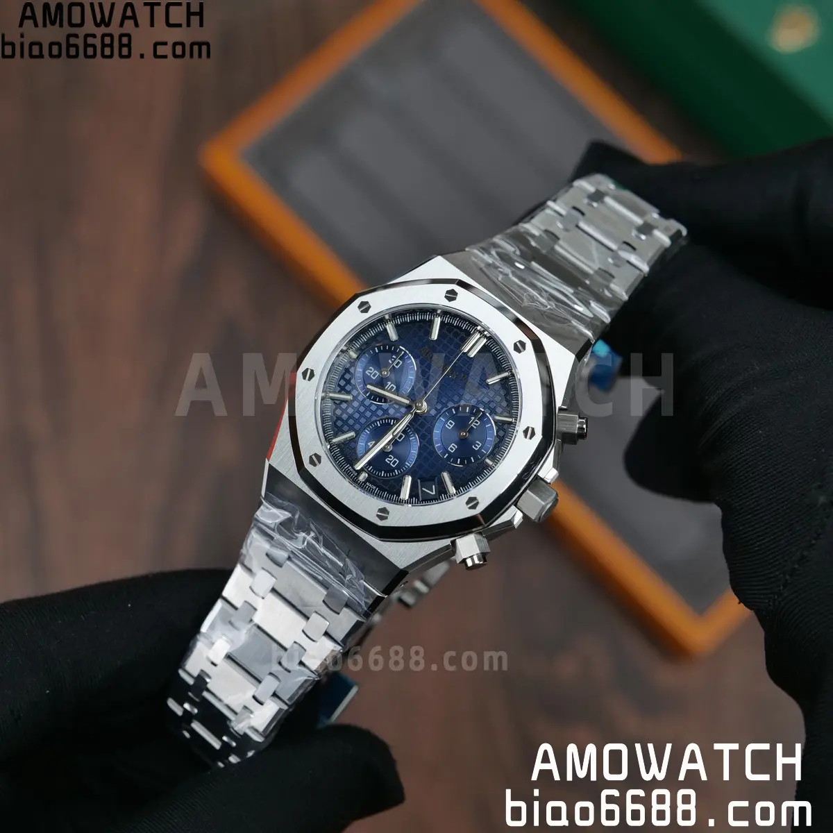 AP Royal Oak Chrono 26240 DDF 1:1 Best Edition Blue Dial on Bracelet DD4401 Super Clone Weight (SW Dial) 84 7019aeb70ca50dd 阿默表行AmoWatch