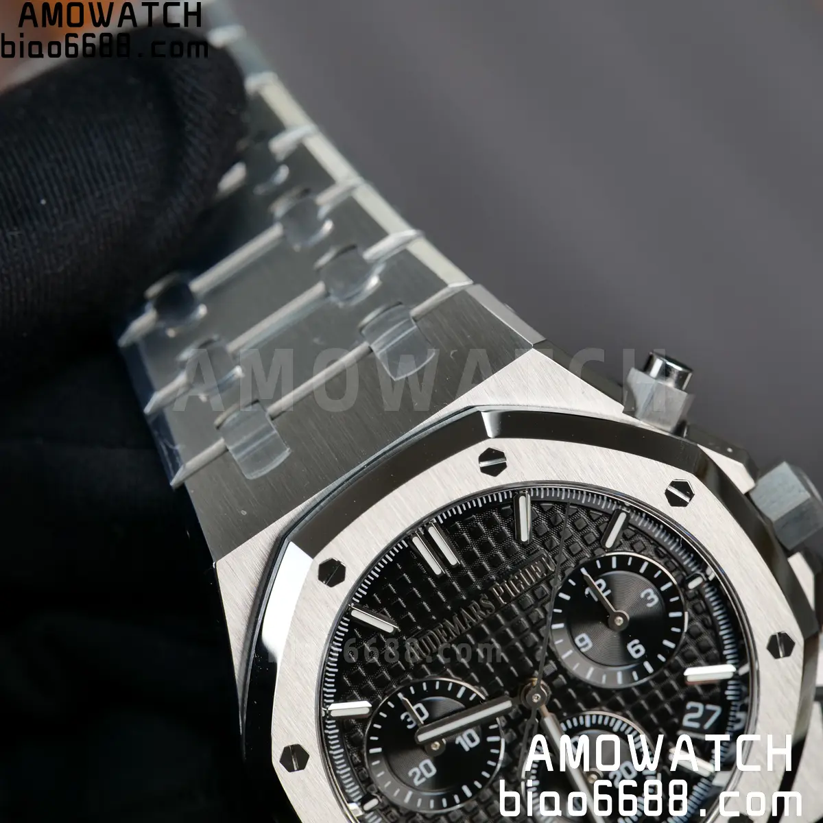 AP Royal Oak Chrono 26240 SS ZF 1:1 Best Edition Black Dial on SS Bracelet SA4401 Super Clone V2 (Free Sprung) 83 72858006345fcaf 阿默表行AmoWatch