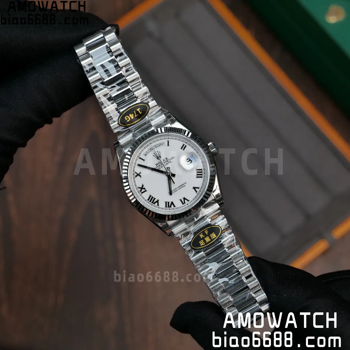 Rolex DayDate 128236 36mm KF 1:1 Best Edition Silvery Roman Dial (Gain Weight) 66 739bd888f9830df 阿默表行AmoWatch