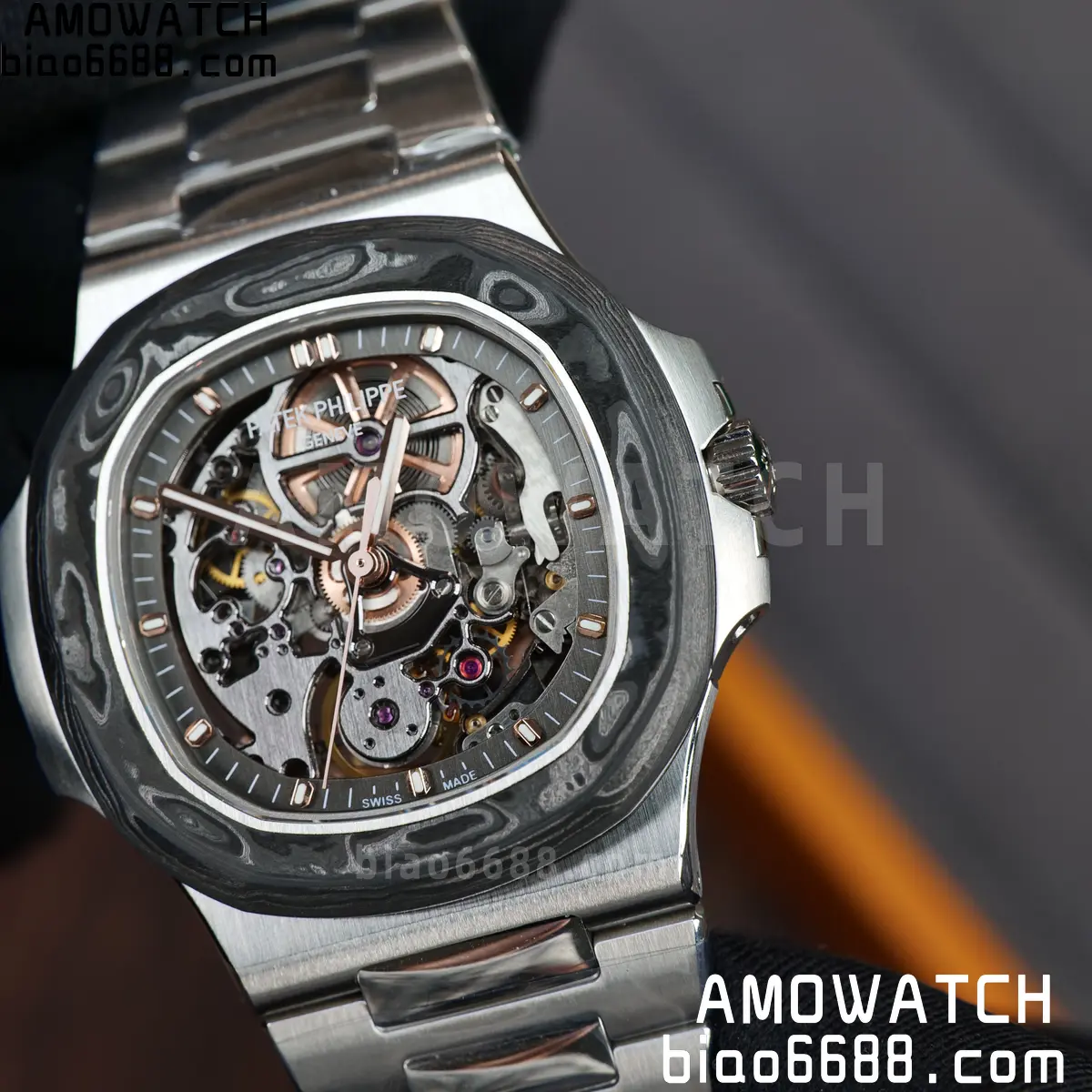 PP Nautilus Artisans de Genève 5711 squelette Best Edition Skeleton Dial on SS Bracelet 98 7409313da1bae5c 阿默表行AmoWatch