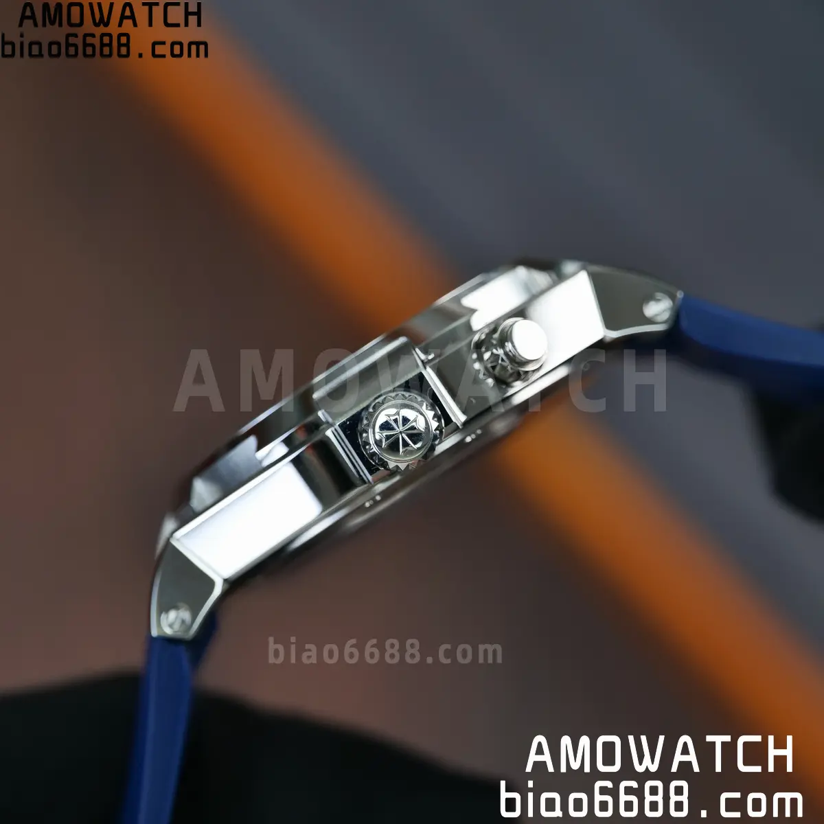 VC Overseas 47450 SS 9F Best Edition Blue Dial on Blue Rubber Strap 72 7b4ae0f567b1174 AMO Watch