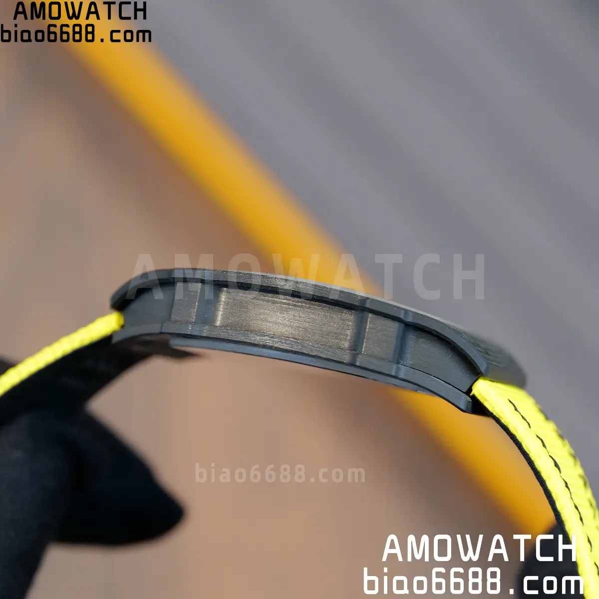 RICHARD MILLE RM67-02 Black NTPT Yellow Skeleton Dial on Yellow Nylon Strap CRMA7 Clone V10 93 7ccda0d7e7db2f1 阿默表行AmoWatch