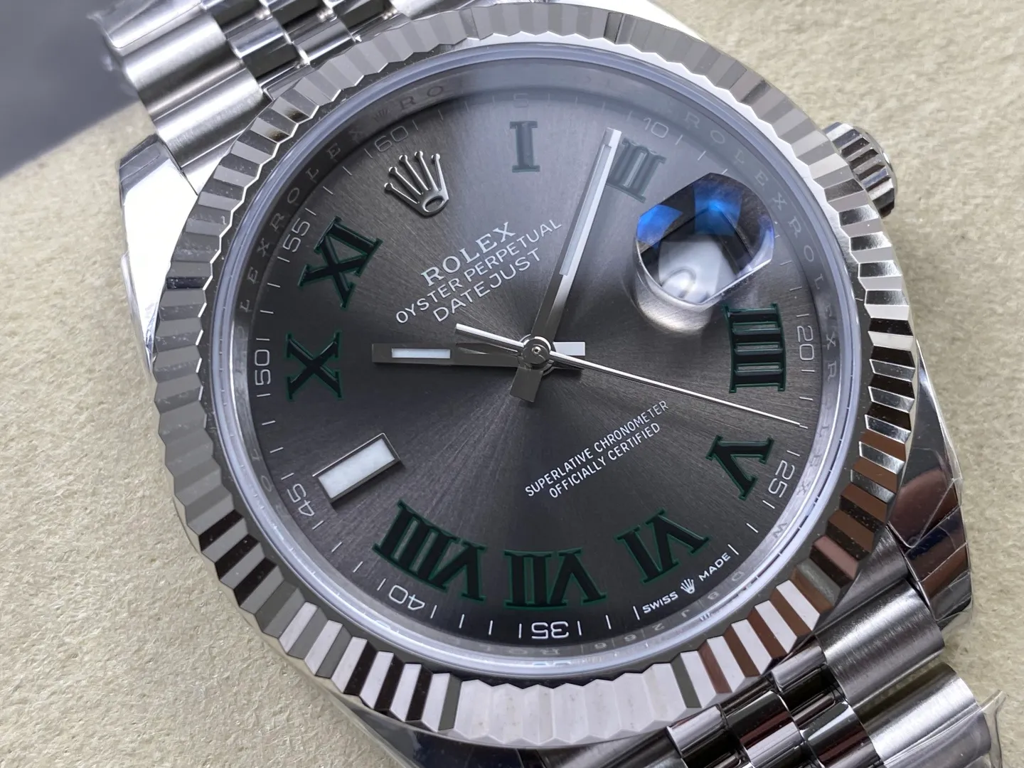 Rolex DateJust 41 126334 WKD 1:1 Best Edition Gray Roman Dial on Jubilee Bracelet JH3235 (Free Sprung) 25 809403ebb3b492b AMO Watch