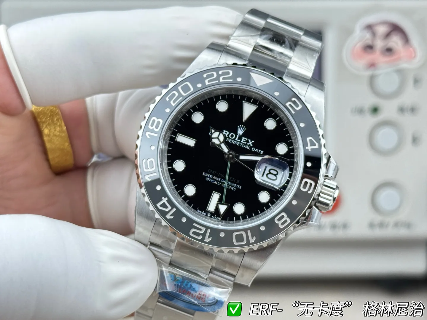 Rolex GMT-Master II 126710 GRNR 904L Steel ERF 1:1 Best Edition on Oyster Bracelet JH3285 (Free Sprung) 21 837588d04bb7837 AMO Watch