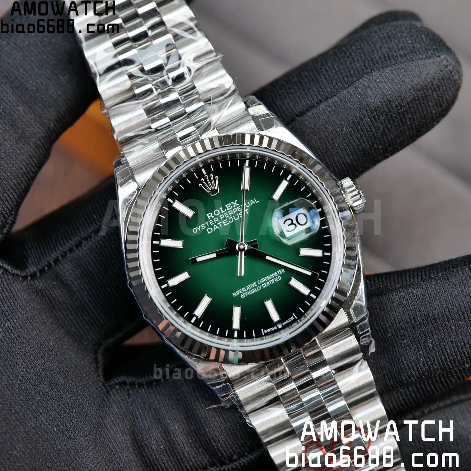 Rolex DateJust 36 SS 126234 VSF 1:1 Best Edition 904L Steel Gradient Green Dial on Jubilee Bracelet VS3235 V2 121g 91 83b8155635ab397 阿默表行AmoWatch