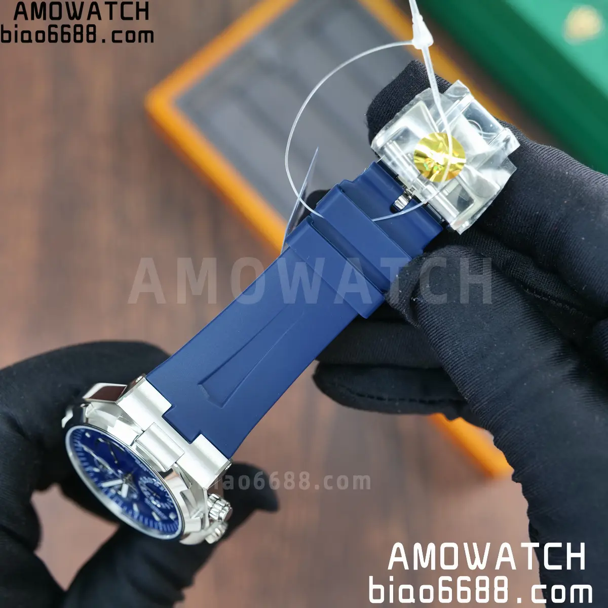 VC Overseas 47450 SS 9F Best Edition Blue Dial on Blue Rubber Strap 66 866213865f89d32 AMO Watch