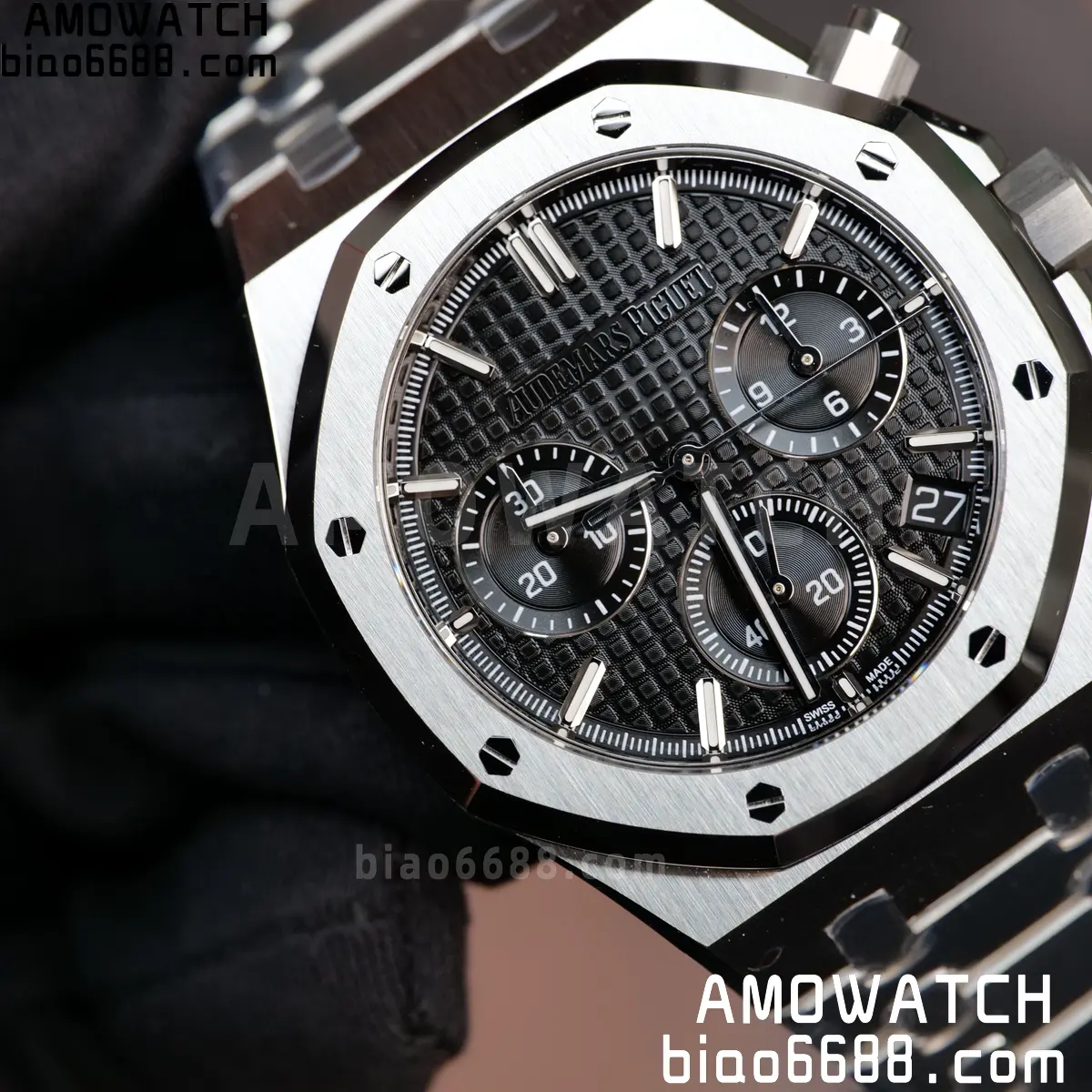 AP Royal Oak Chrono 26240 SS ZF 1:1 Best Edition Black Dial on SS Bracelet SA4401 Super Clone V2 (Free Sprung) 85 8a7a4b70957c1f7 阿默表行AmoWatch