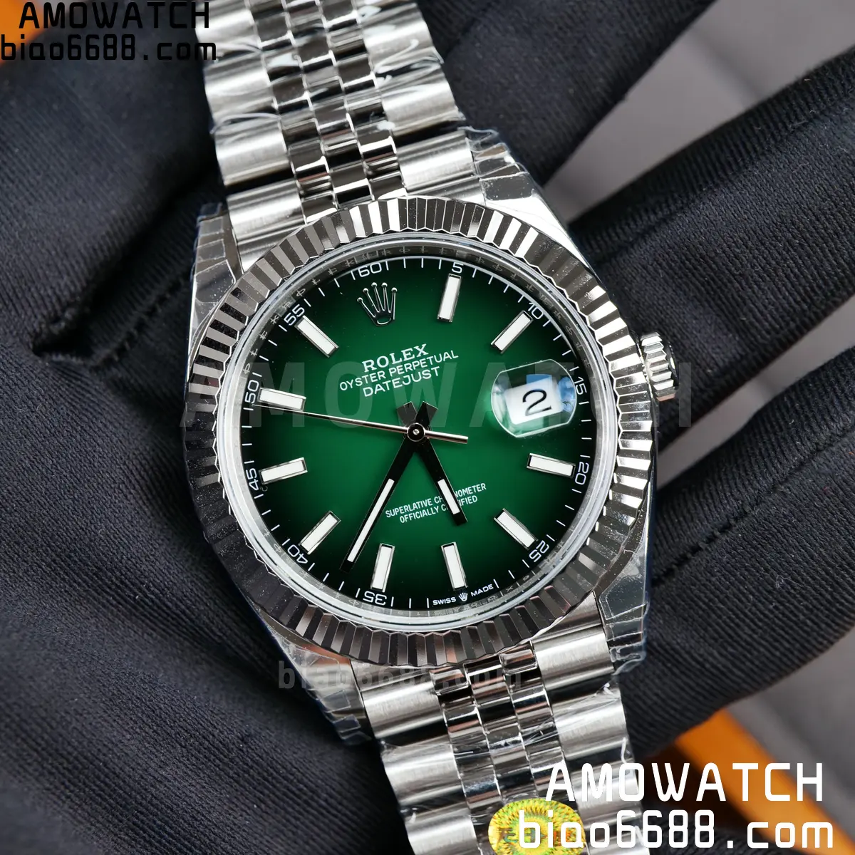 Rolex DateJust 41 126334 904L SS VSF 1:1 Best Edition Gradient Green Dial on Jubilee Bracelet VS3235 V3 (133g) 92 8b6cac0027e21d9 阿默表行AmoWatch