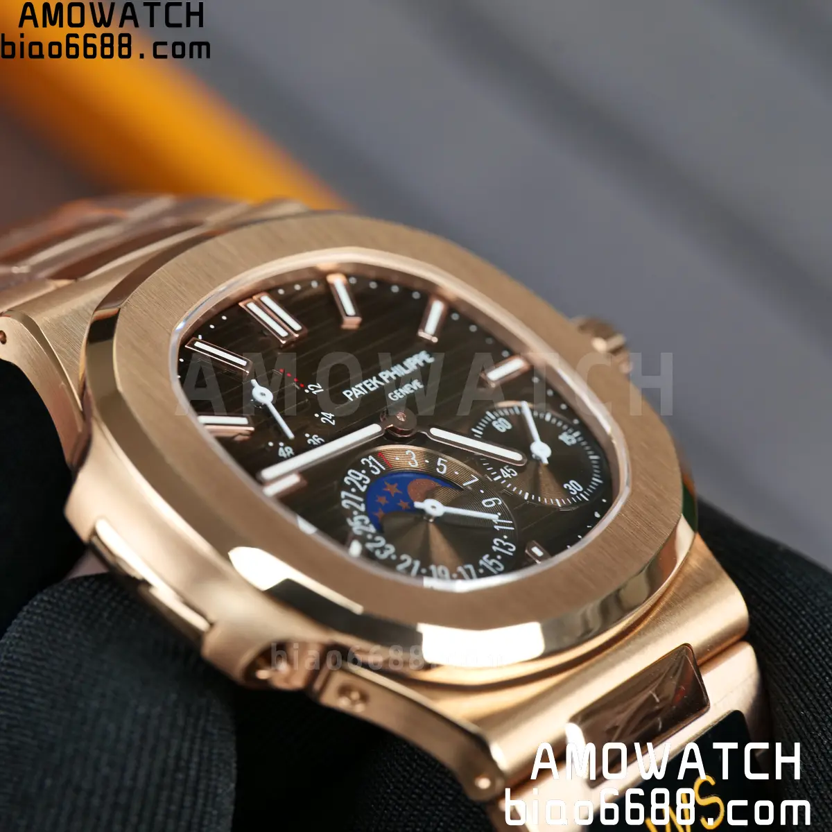 Patek Philippe Nautilus 5712R RG WSF 1:1 Best Edition Brown Dial on RG Bracelet JH240 Super Clone 106 8e43f82bf75a1a1 阿默表行AmoWatch