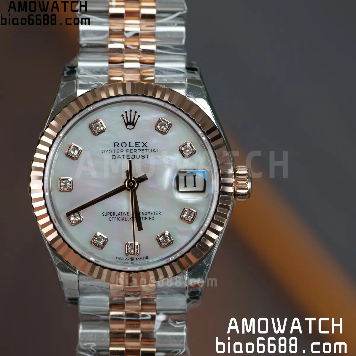 Rolex DateJust 31 278271 THBF 1:1 Best Edition MOP Diamonds Dial on SS/RG Jubilee Bracelet HZ Cal.2236 32 921303f1efdb07c AMO Watch