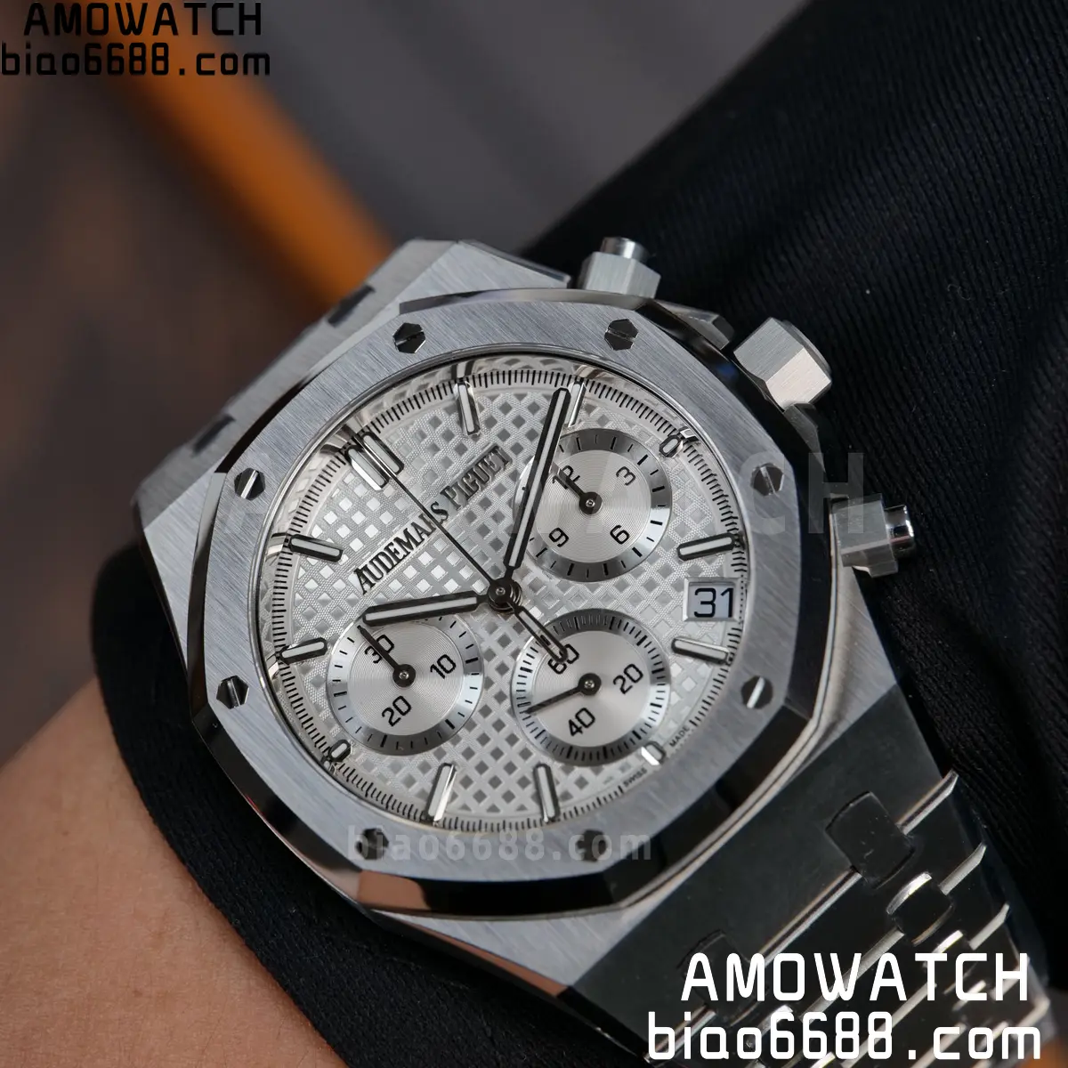 AP Royal Oak Chrono 26240 SS ZF 1:1 Best Edition White Dial on SS Bracelet SA4401 Super Clone V2 (Free Sprung) 108 93a2381e677ce88 阿默表行AmoWatch