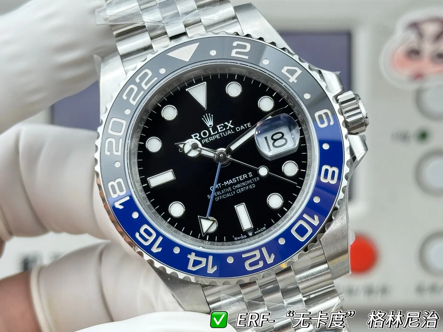 Rolex GMT-Master II 126710 BLNR 904L Steel ERF 1:1 Best Edition on Jubilee Bracelet JH3285 (Free Sprung) 22 93e87e5a27af6d5 AMO Watch