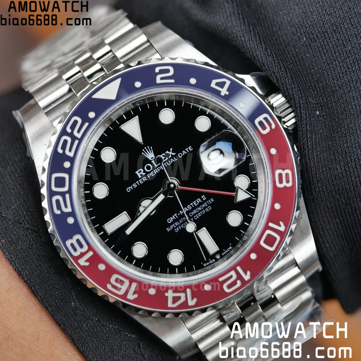 Rolex GMT-Master II 126710 BLRO 904L Steel ERF 1:1 Best Edition on Jubilee Bracelet JH3285 (Free Sprung) 91 95d946a8196d228 AMO Watch