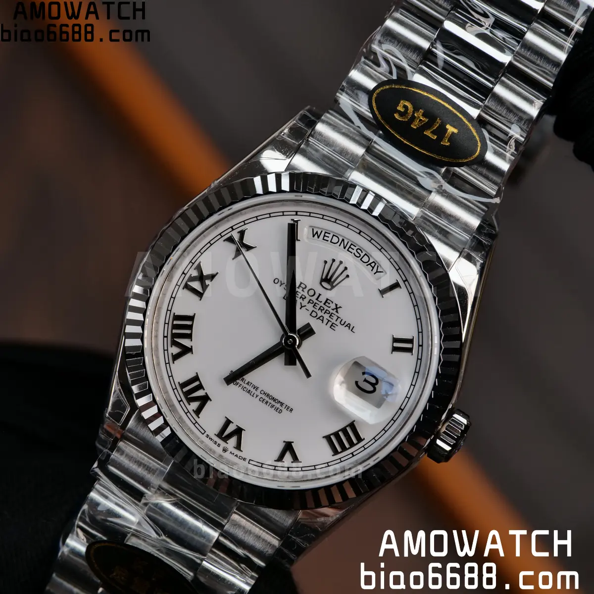 Rolex DayDate 128236 36mm KF 1:1 Best Edition Silvery Roman Dial (Gain Weight) 85 96f7da34952a8e0 阿默表行AmoWatch