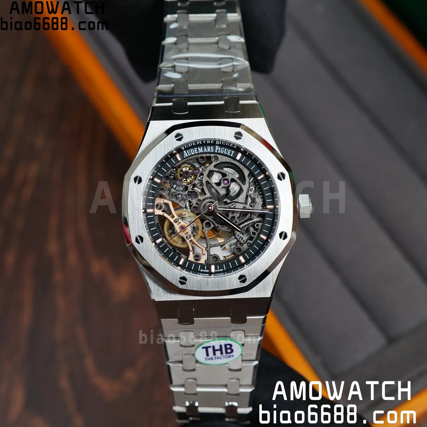 Royal Oak 41mm Openworked 15407 SS THB 1:1 Best Edition on SS Bracelet SA3132 V4 (Free Sprung) 76 976ac5ab039959d AMO Watch