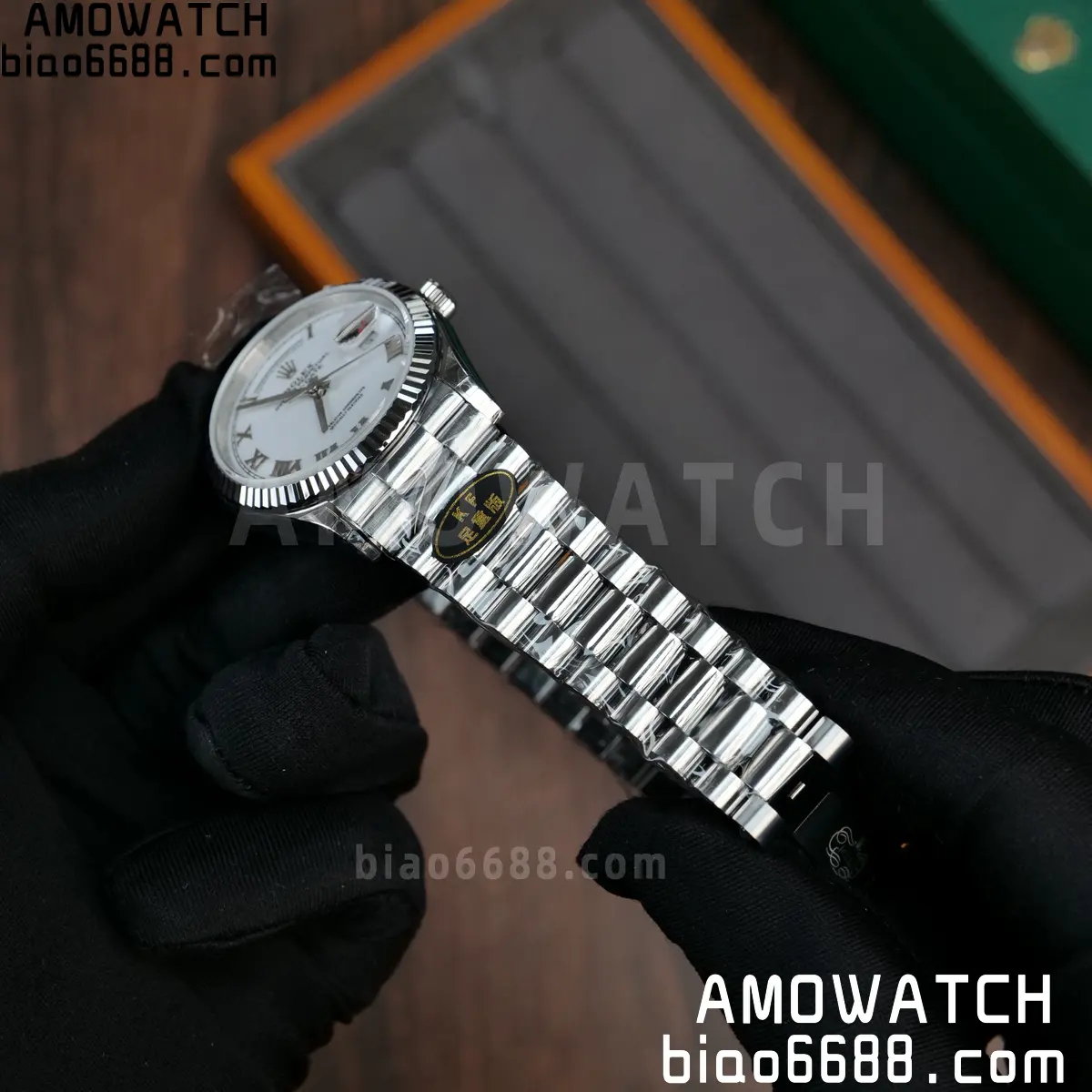 Rolex DayDate 128236 36mm KF 1:1 Best Edition Silvery Roman Dial (Gain Weight) 70 97c371812edd88b 阿默表行AmoWatch