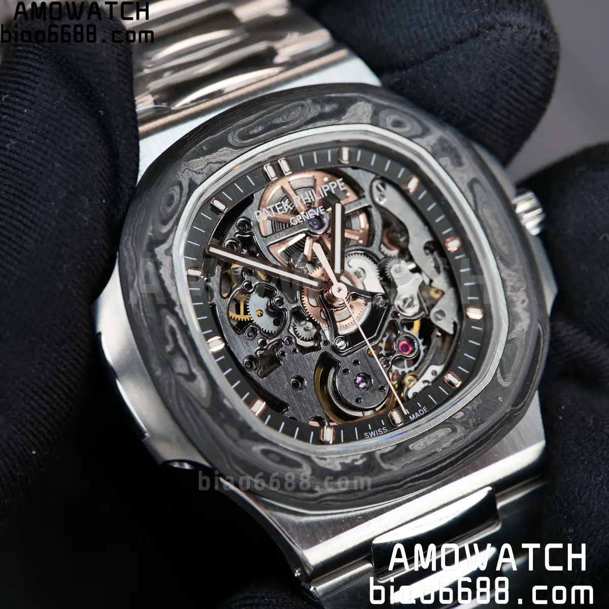 PP Nautilus Artisans de Genève 5711 squelette Best Edition Skeleton Dial on SS Bracelet 106 97d8c40b0c6090e 阿默表行AmoWatch