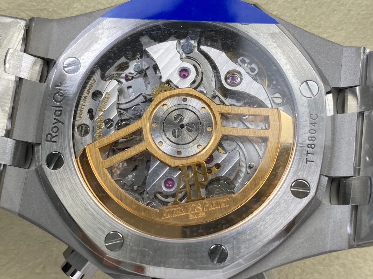 AP Royal Oak Chrono 26240 SS ZF 1:1 Best Edition Blue Dial on SS Bracelet SA4401 Super Clone V2 (Free Sprung) 33 995a68569910b40 AMO Watch