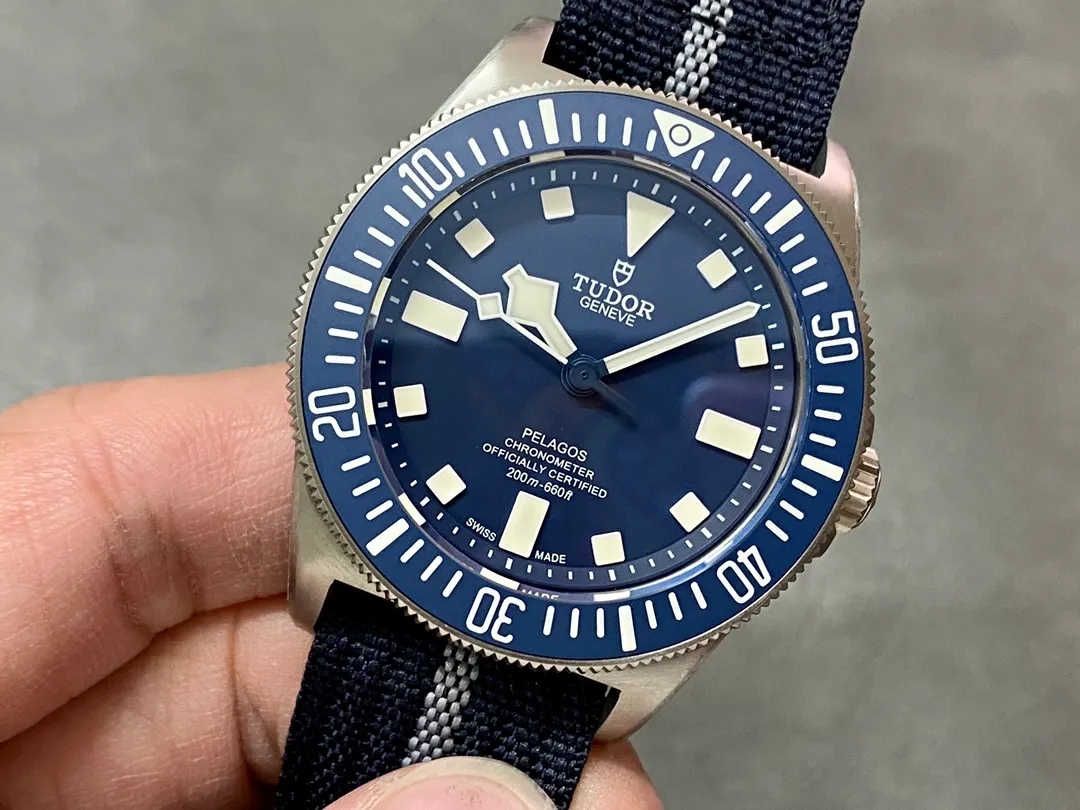 Tudor Pelagos FXD 25707B M+F 1:1 Best Edition Blue Dial on Blue Nylon Strap 8N24 20 9a1f8b0eeaeef5d AMO Watch