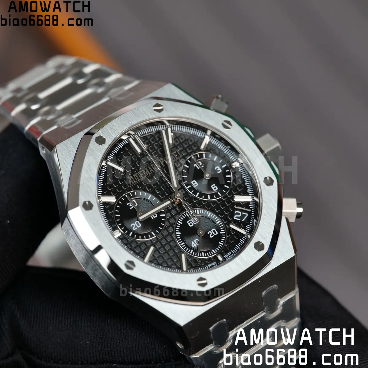 AP Royal Oak Chrono 26240 SS ZF 1:1 Best Edition Black Dial on SS Bracelet SA4401 Super Clone V2 (Free Sprung) 81 9ceea479f51d035 阿默表行AmoWatch