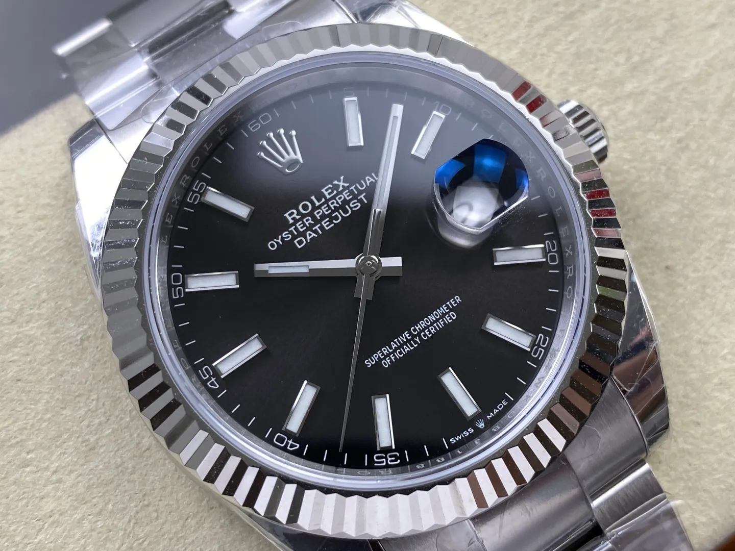 Rolex DateJust 41 126334 WKD 1:1 Best Edition Black Dial on Oyster Bracelet JH3235 (Free Sprung) 33 9dd9f4b97e50f37 AMO Watch