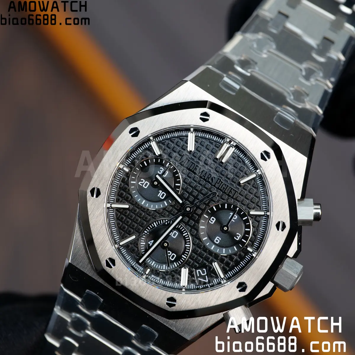 AP Royal Oak Chrono 26240 SS ZF 1:1 Best Edition Black Dial on SS Bracelet SA4401 Super Clone V2 (Free Sprung) 89 9ecd801b57e5c57 阿默表行AmoWatch