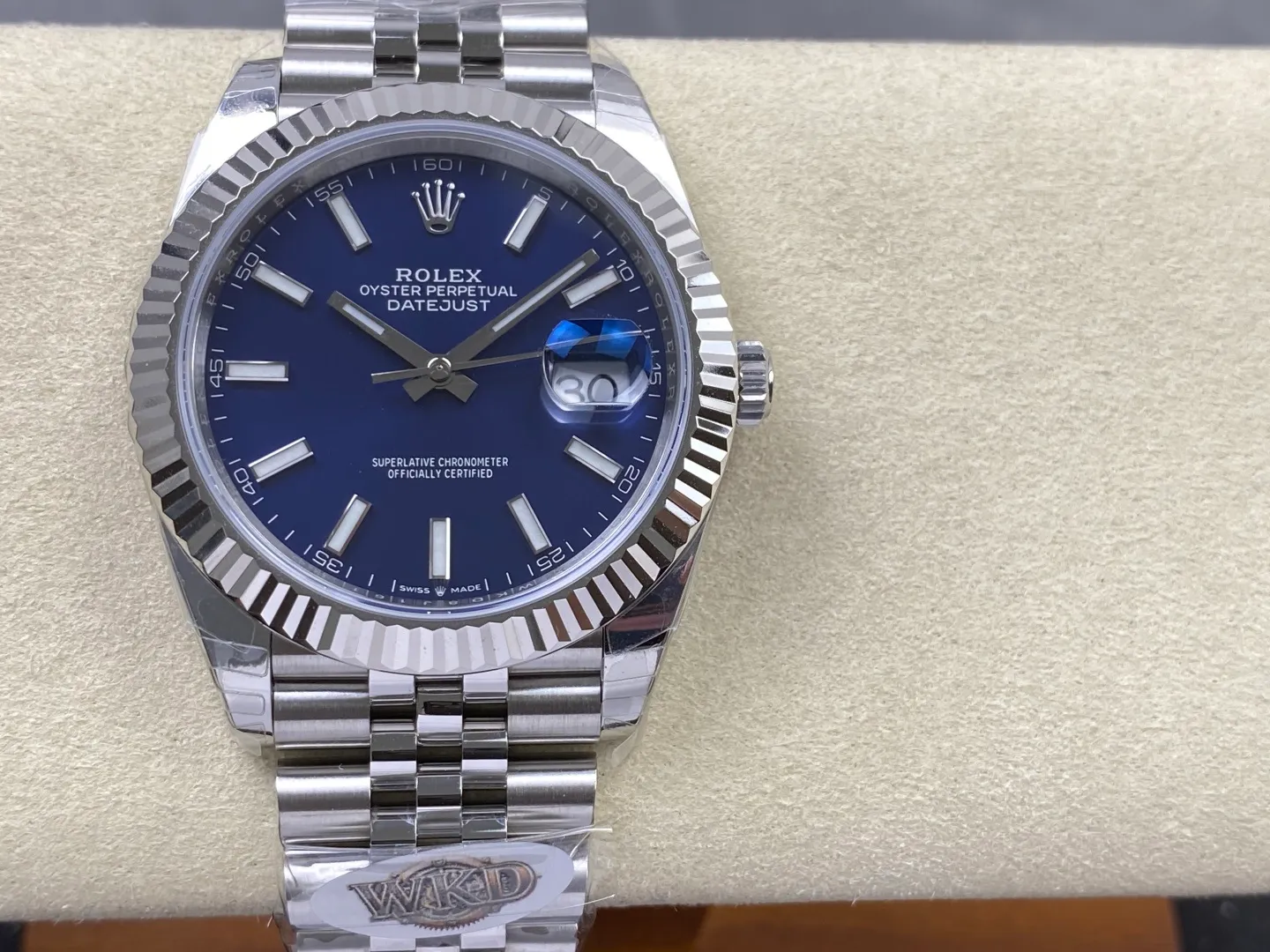 Rolex DateJust 41 126334 WKD 1:1 Best Edition Blue Dial on Jubilee Bracelet JH3235 (Free Sprung) 24 9efcb3129667e23 AMO Watch