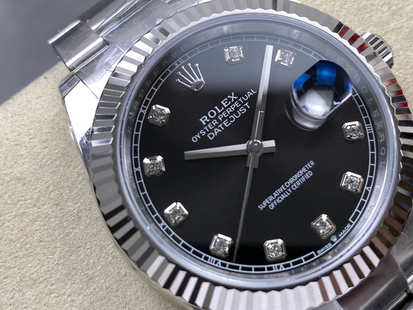Rolex DateJust 41 126334 WKD 1:1 Best Edition Black Diamond Dial on Oyster Bracelet JH3235 (Free Sprung) 33 a07c962d62acff7 AMO Watch