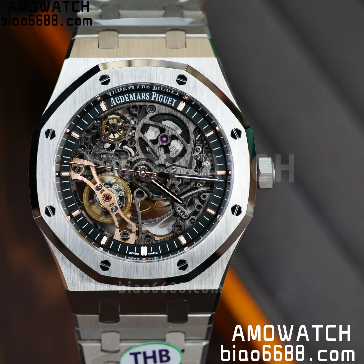 Royal Oak 41mm Openworked 15407 SS THB 1:1 Best Edition on SS Bracelet SA3132 V4 (Free Sprung) 77 a07e4ab4a8c4347 AMO Watch