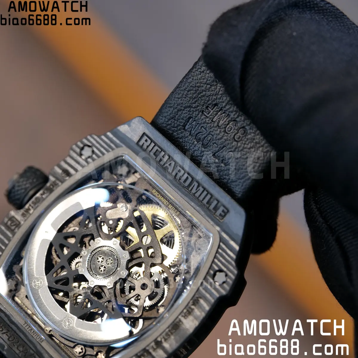 RICHARD MILLE RM67-02 Black NTPT All Black Skeleton Dial on Black Elastic strap CRMA7 Clone V10 95 a096c70727dba89 阿默表行AmoWatch