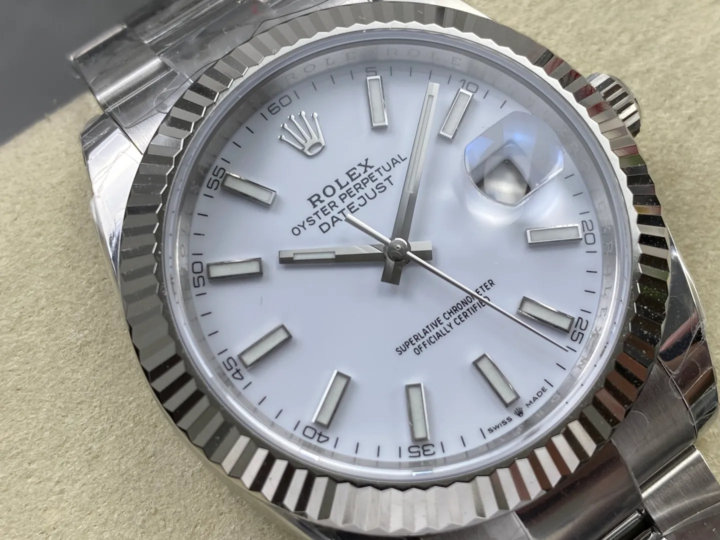 Rolex DateJust 41 126334 WKD 1:1 Best Edition White Dial on Oyster Bracelet JH3235 (Free Sprung) 33 a35c9ad08bb030d AMO Watch