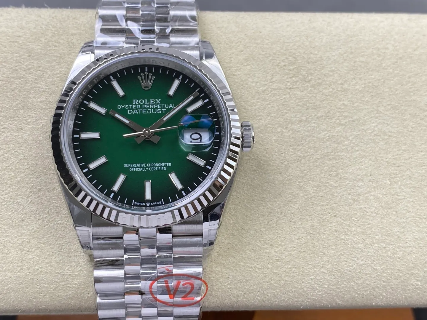 Rolex DateJust 36 SS 126234 VSF 1:1 Best Edition 904L Steel Gradient Green Dial on Jubilee Bracelet VS3235 V2 121g 22 a8eb4fc183ec3c9 阿默表行AmoWatch