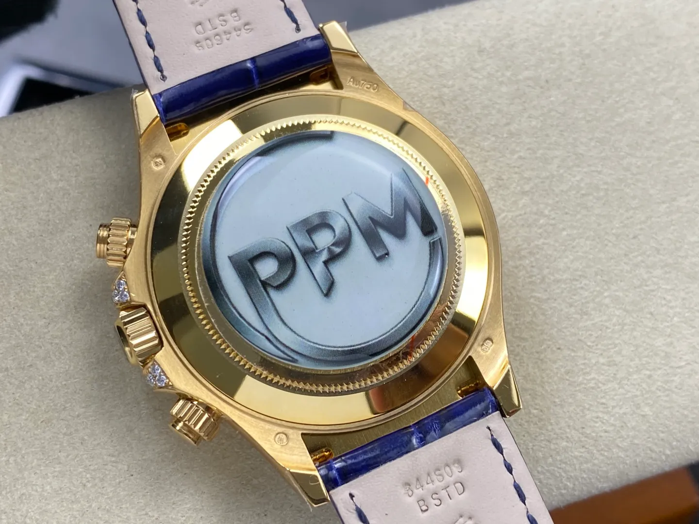 Rolex Daytona PPM Factory Best Edition Turquoise Dial on Blue Crocodile Leather Strap 4130 26 ac73be69c2e1989 阿默表行AmoWatch