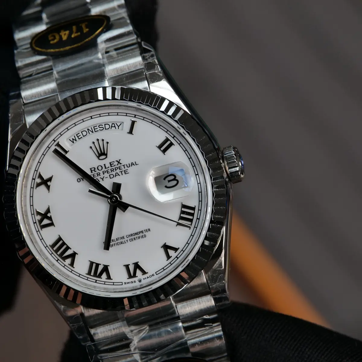 Rolex DayDate 128236 36mm KF 1:1 Best Edition Silvery Roman Dial (Gain Weight) 80 aeb0187878ce18b 阿默表行AmoWatch