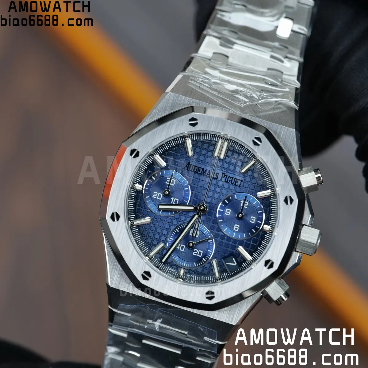 AP Royal Oak Chrono 26240 DDF 1:1 Best Edition Blue Dial on Bracelet DD4401 Super Clone Weight (SW Dial) 104 b1559eb5337df6d 阿默表行AmoWatch