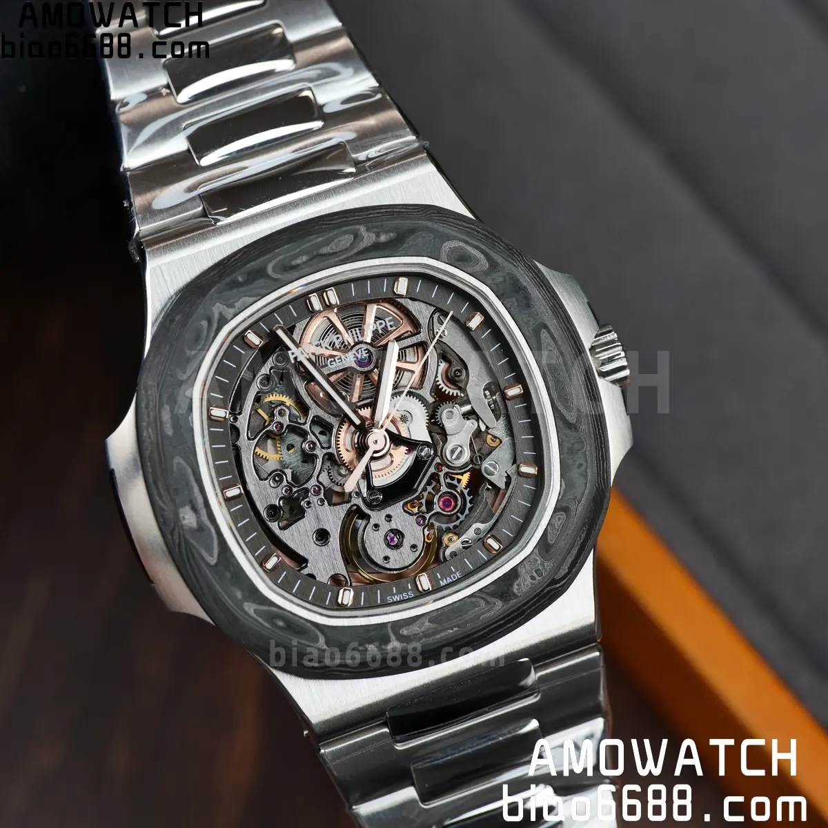 PP Nautilus Artisans de Genève 5711 squelette Best Edition Skeleton Dial on SS Bracelet 118 b3eae0d410b0667 阿默表行AmoWatch