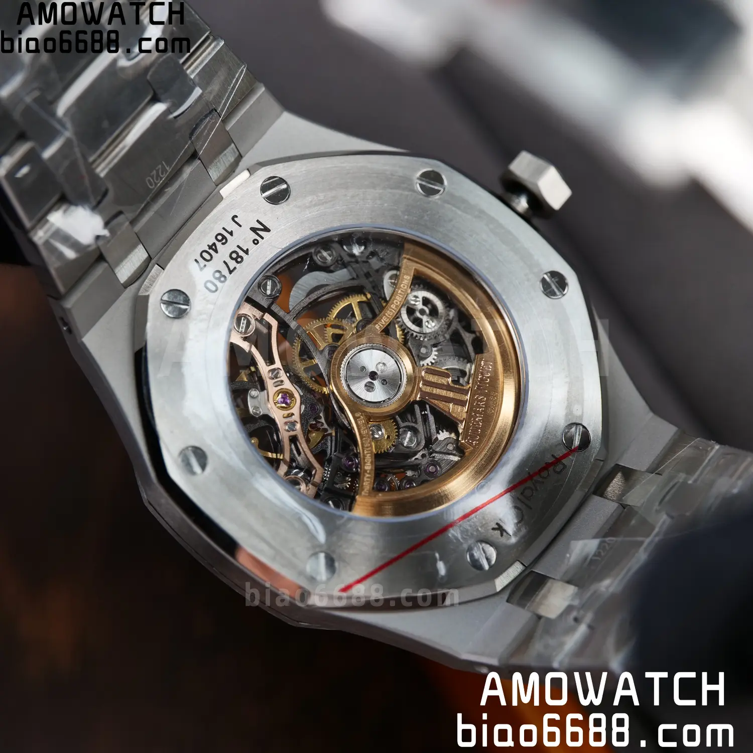 Royal Oak 41mm Openworked 15407 SS THB 1:1 Best Edition on SS Bracelet SA3132 V4 (Free Sprung) 97 b42473410773786 AMO Watch