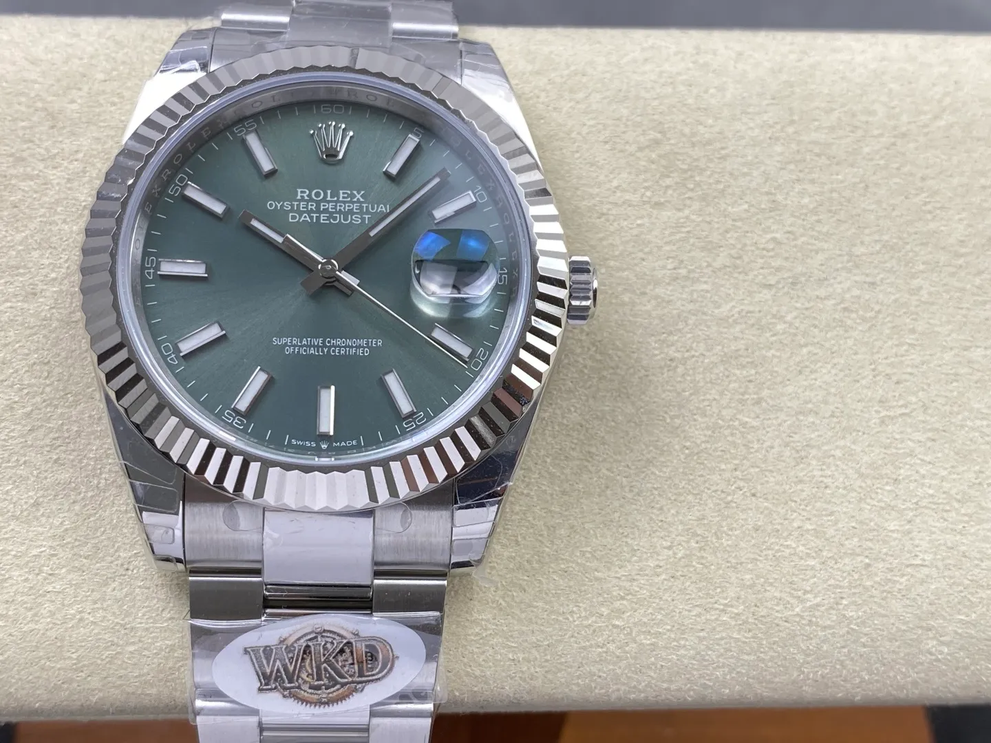 Rolex DateJust 41 126334 WKD 1:1 Best Edition Green Dial on Oyster Bracelet JH3235 (Free Sprung) 32 b5322b95963e0e9 AMO Watch