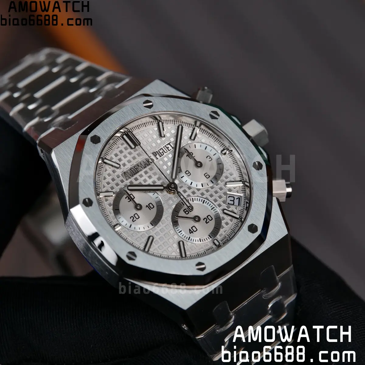 AP Royal Oak Chrono 26240 SS ZF 1:1 Best Edition White Dial on SS Bracelet SA4401 Super Clone V2 (Free Sprung) 92 b6b72fd528d4c12 阿默表行AmoWatch