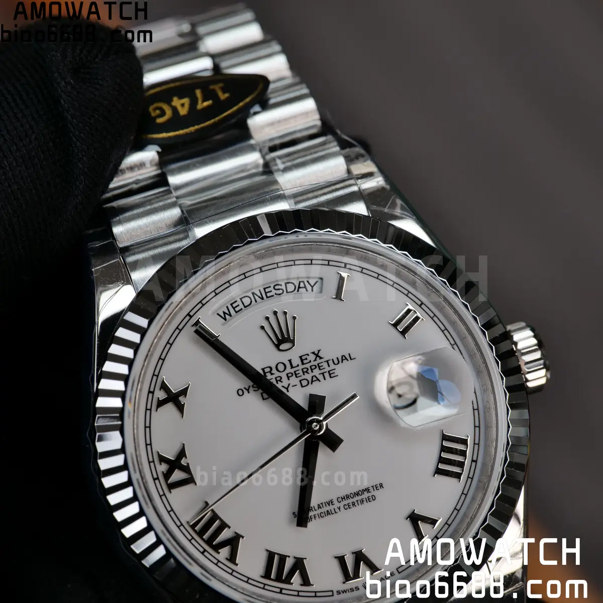 Rolex DayDate 128236 36mm KF 1:1 Best Edition Silvery Roman Dial (Gain Weight) 83 b6e37fb033d56c8 阿默表行AmoWatch