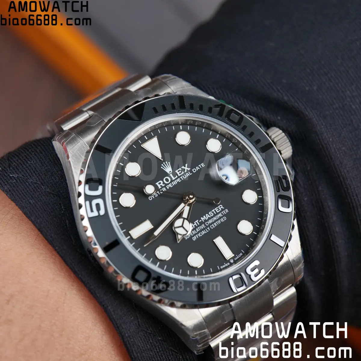Rolex Yacht-Master 226627 Titanium VSF 1:1 Best Edition Black Dial on Titanium Bracelet VS3235v2 110 babfb0a33862804 阿默表行AmoWatch