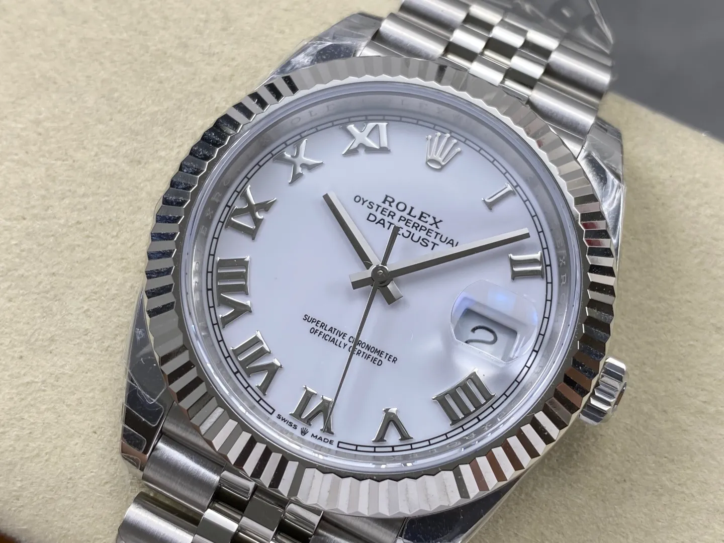 Rolex DateJust 41 126334 WKD 1:1 Best Edition White Roman Dial on Jubilee Bracelet JH3235 (Free Sprung) 28 bb086f11ea7234b AMO Watch