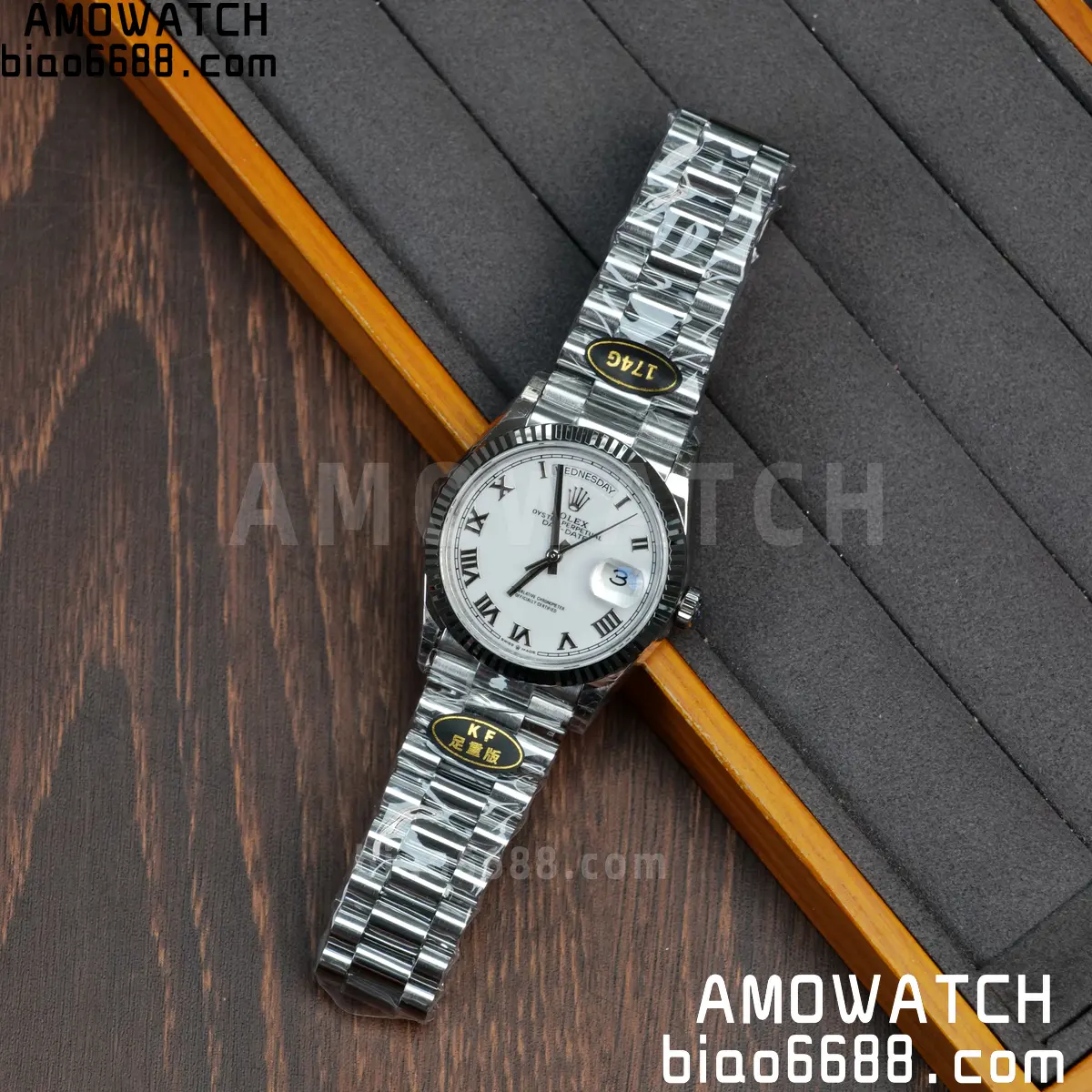 Rolex DayDate 128236 36mm KF 1:1 Best Edition Silvery Roman Dial (Gain Weight) 64 c032d4fd2938e33 阿默表行AmoWatch