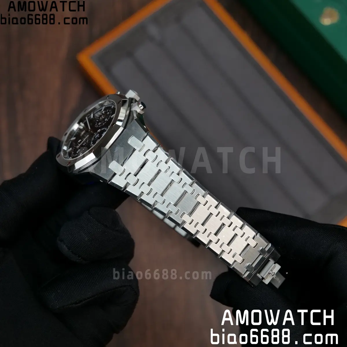 AP Royal Oak Chrono 26240 SS ZF 1:1 Best Edition Black Dial on SS Bracelet SA4401 Super Clone V2 (Free Sprung) 75 c12f31c9b4c62ad 阿默表行AmoWatch