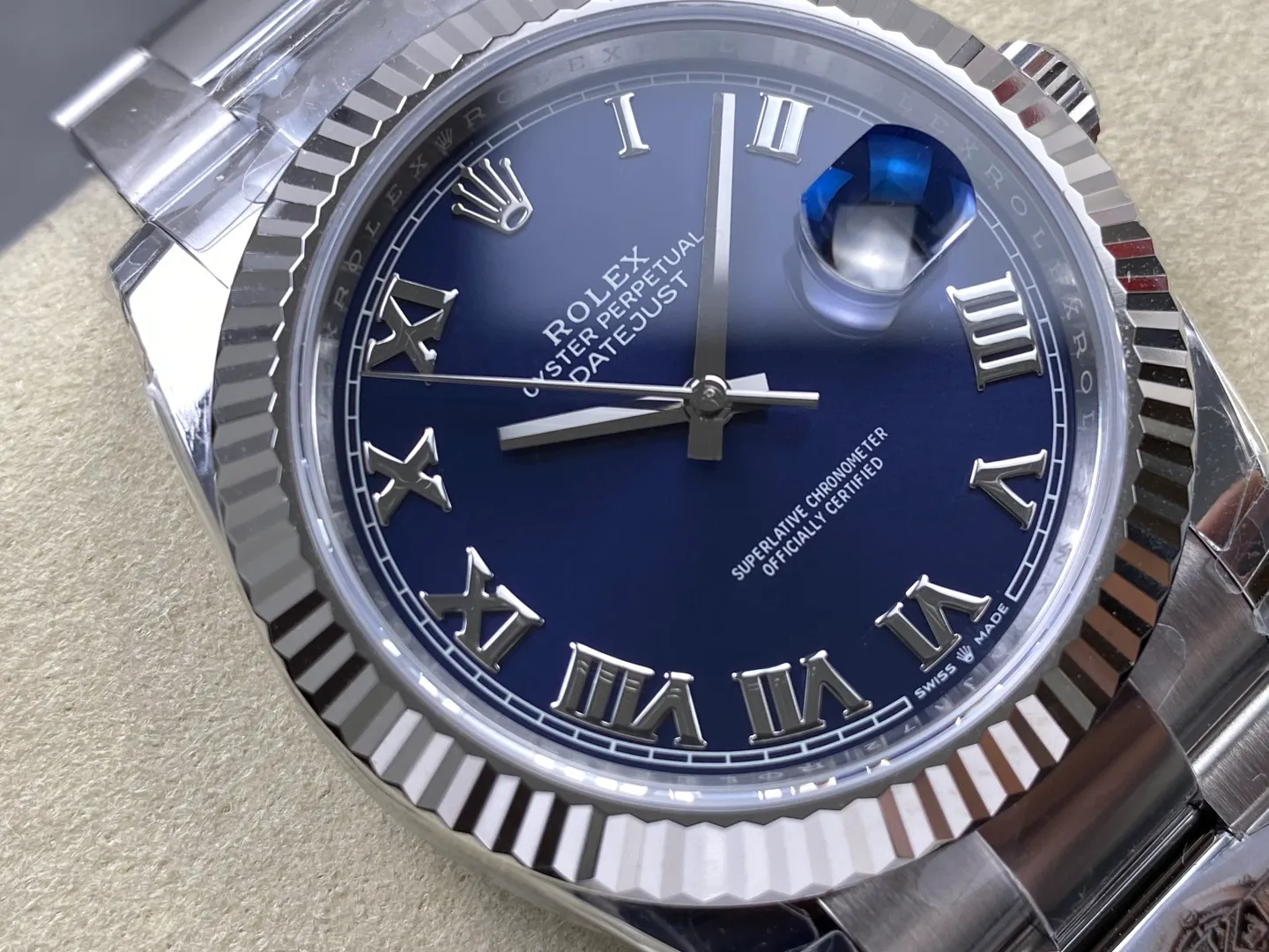 Rolex DateJust 41 126334 WKD 1:1 Best Edition Blue Roman Dial on Oyster Bracelet JH3235 (Free Sprung) 33 c41075e4d0c98b5 AMO Watch