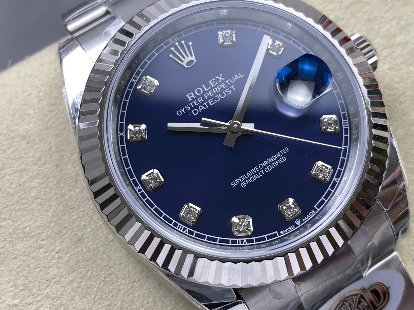 Rolex DateJust 41 126334 WKD 1:1 Best Edition Blue Diamond Dial on Oyster Bracelet JH3235 (Free Sprung) 33 c530c84833496e9 AMO Watch