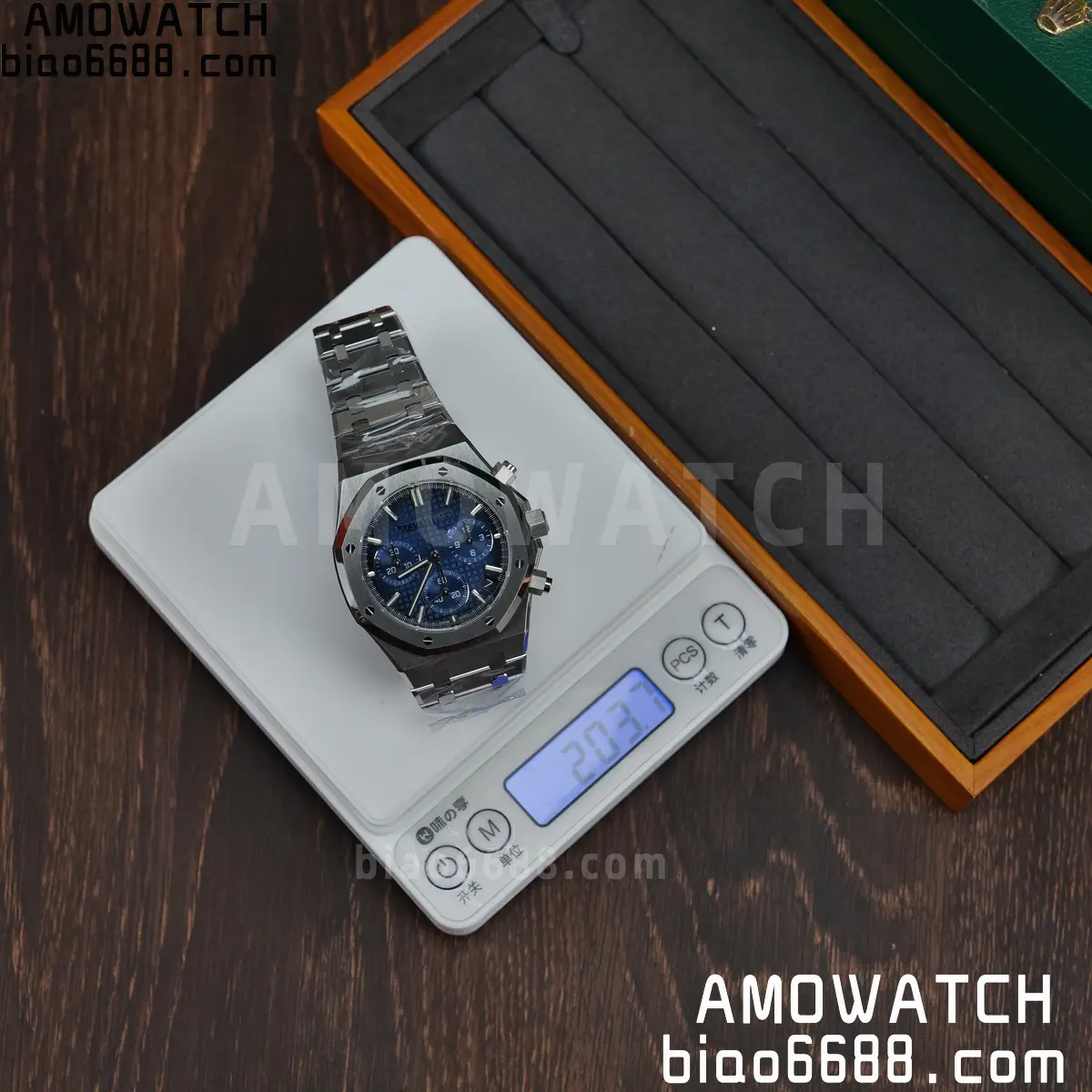 AP Royal Oak Chrono 26240 DDF 1:1 Best Edition Blue Dial on Bracelet DD4401 Super Clone Weight (SW Dial) 81 c79c0318580c358 阿默表行AmoWatch