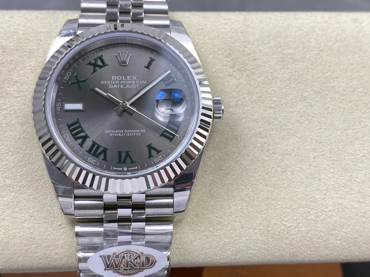 Rolex DateJust 41 126334 WKD 1:1 Best Edition Gray Roman Dial on Jubilee Bracelet JH3235 (Free Sprung) 24 c8069a28cf8a5c8 AMO Watch